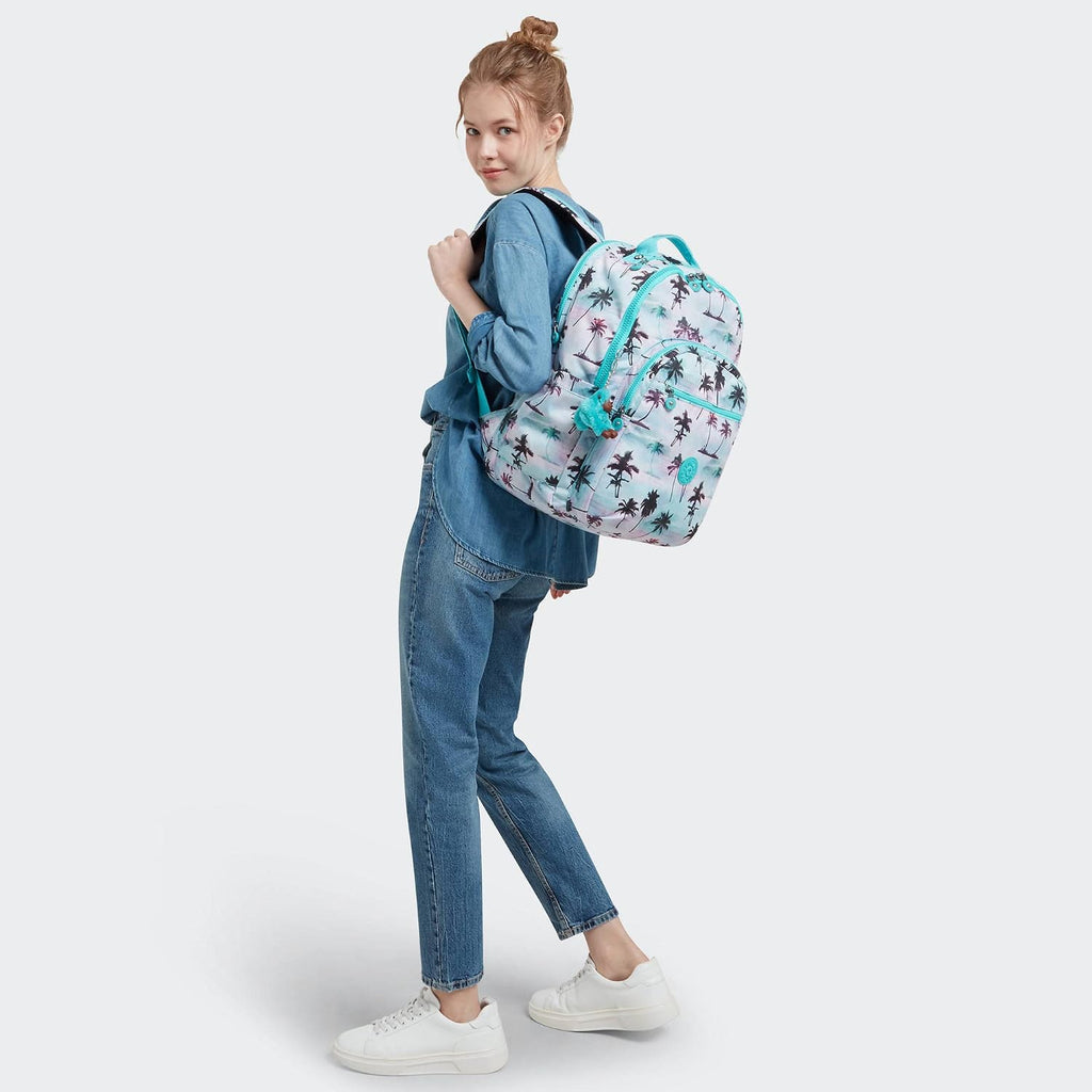 Kipling Seoul Extra Large Laptop Backpack Shadow Palm Print One Size