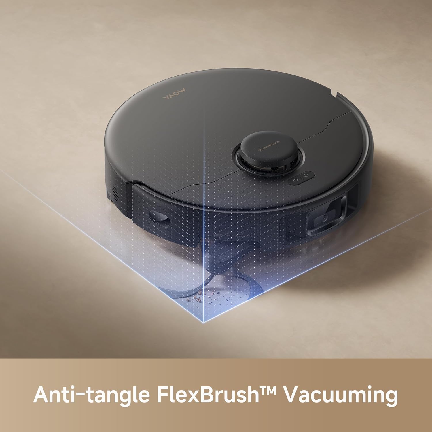 Mova E30 Pro Plus Robot Vacuum, 19000Pa Suction, DuoRoller Brush Anti-Tangle, Self-Emptying 90-Day Hands-Free, Extendable Side Brush for Edge Cleaning, App & Voice Control