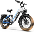 Electric Bike for Adults, 48V 20Ah Battery,1500W Peak Motor Step Thru Ebike 80+ Miles Max Range, 20x4.0 Fat Tires, Electric Mountain Bike for All Terrain, Ideal for Commute, Off-Road