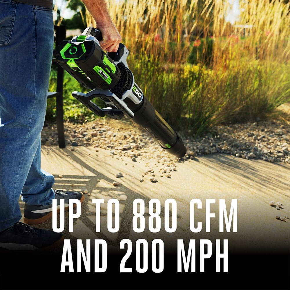 EGO Power+ Leaf Blower, Cordless Electric 880 CFM, Includes (2) 56V 4.0Ah Batteries and Charger - LB8803-2