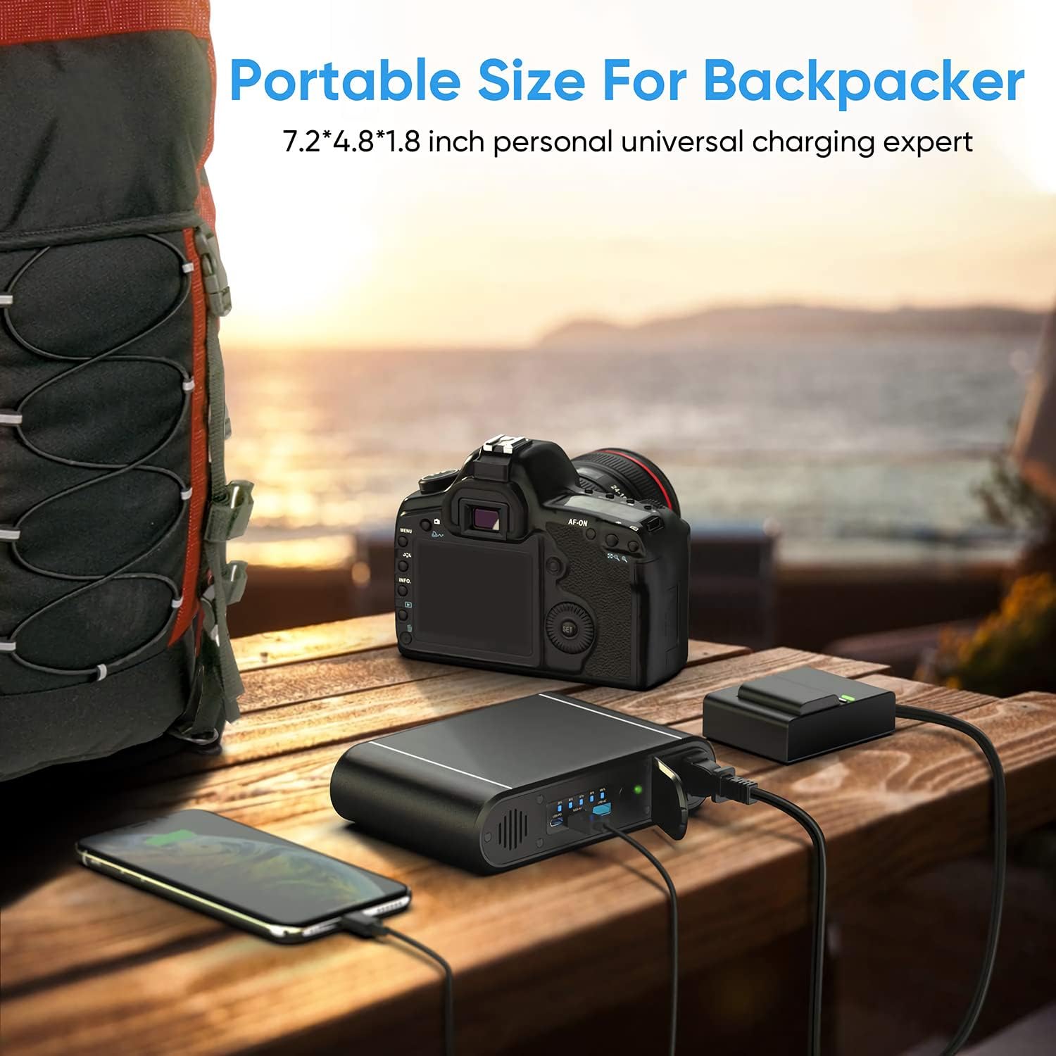 Power Bank with AC 150W,Portable Laptop Charger,31200mAh External Battery for Laptop,PD 65W Type-C,Compatible for Outdoor RV Camping Travel Emergency Backup Home