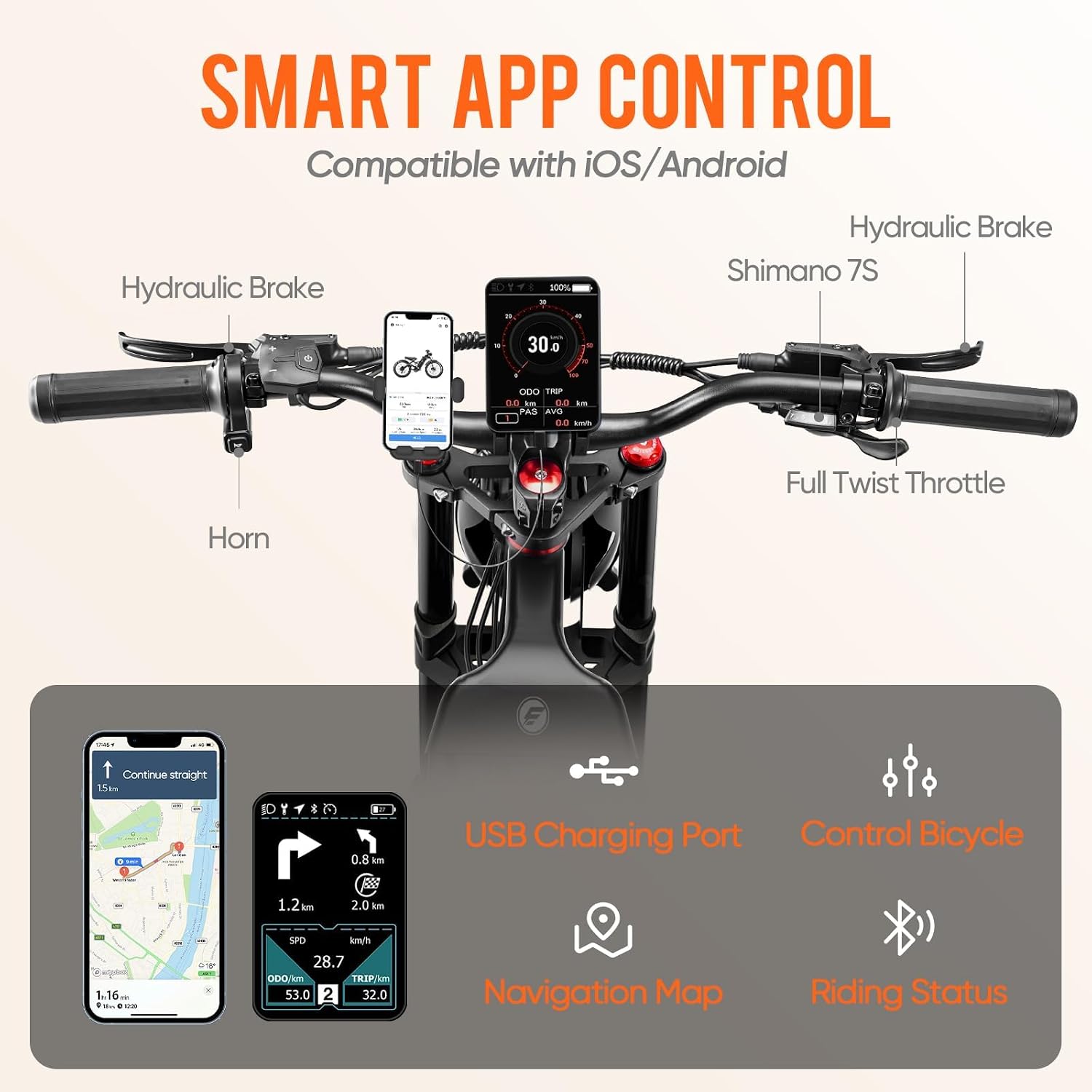 2026 eAhora Romeo Pro 3/2 50-46 Mph Electric Bike for Adults, 5600W/4000W/2500W Dual Motor Ebike 60V 80Ah/52V 70Ah Battery 200 Miles Long Range, 26*4.0'/20*4.5' Fat Tire, Full Suspension, All Terrain