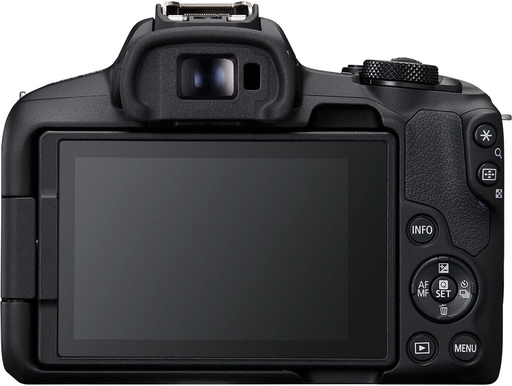Canon EOS R50 Mirrorless Digital Camera Body Black with Canon RF-S 18-45mm f/4.5-6.3 is STM Lens 3 Lens Kit with 128GB Memory + 3pc Filter Kit + Case + Tripod + More (39pc Bundle) (Renewed)