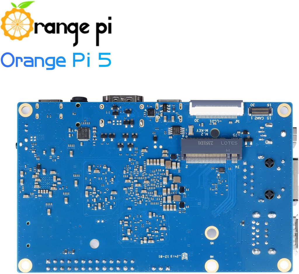 Orange Pi 5 4GB Rockchip RK3588S 8 Core 64 Bit Single Board Computer, 2.4GHz Frequency Open Source Development Board Mini PC Desktop Run Orange Pi OS, Android12, Debian11 (Pi 5 4GB)