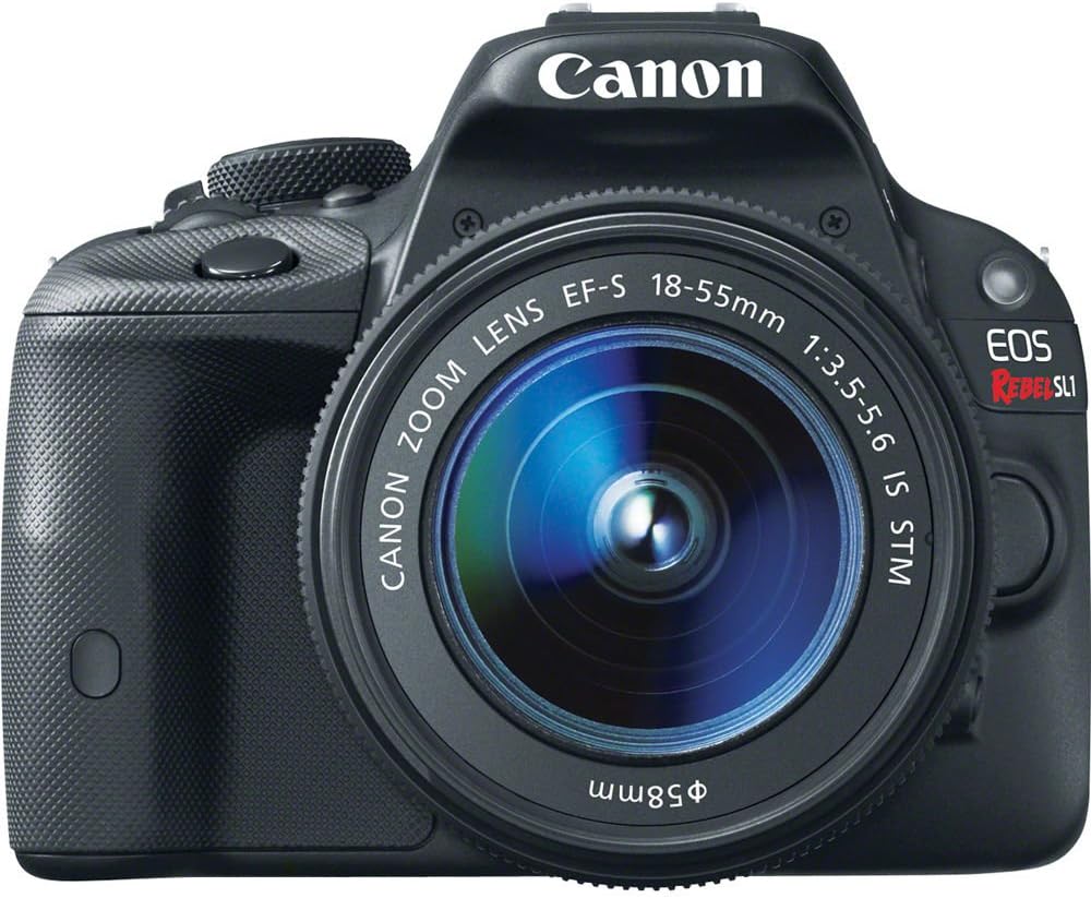 Canon EOS Rebel SL1 Digital SLR with 18-55mm STM + 75-300mm f/4-5.6 III Lens Bundle (Black)