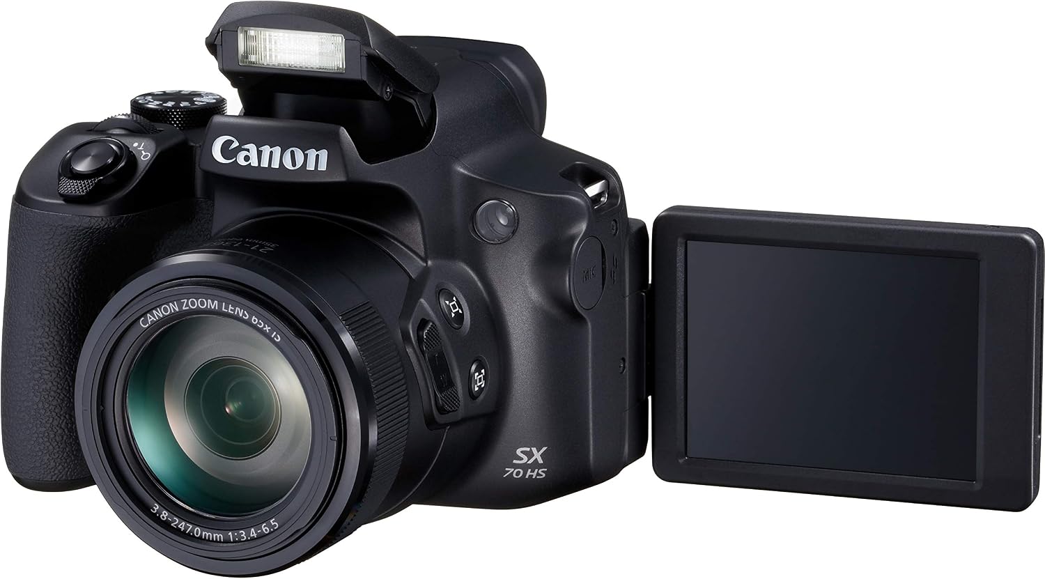 Canon PowerShot SX70 HS 1/2.3' Bridge Camera 20.3 MP CMOS 5184 x 3888 Pixels Black