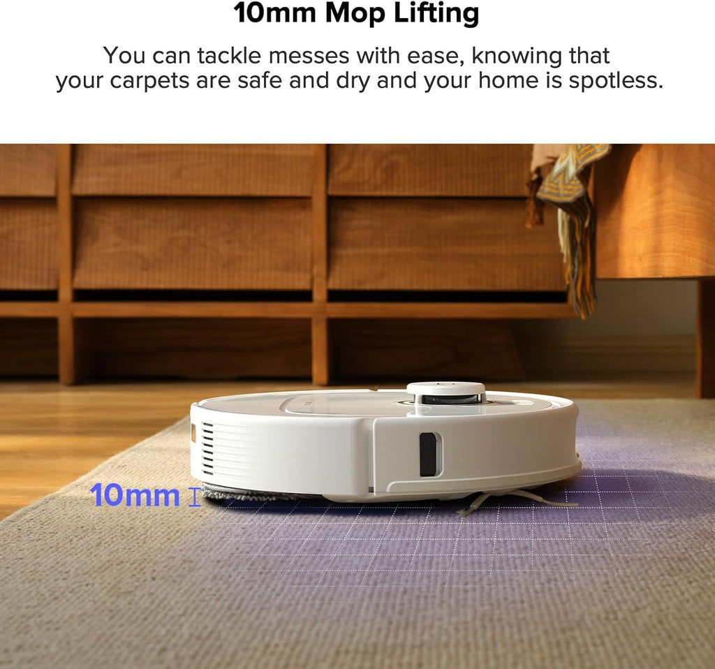 roborock Qrevo Pro Robot Vacuum and Mop with FlexiArm Design Edge Mopping, Dynamic Hot Water Mop Washing and Auto Mop Drying, Intelligent Dirt Detection (Renewed)