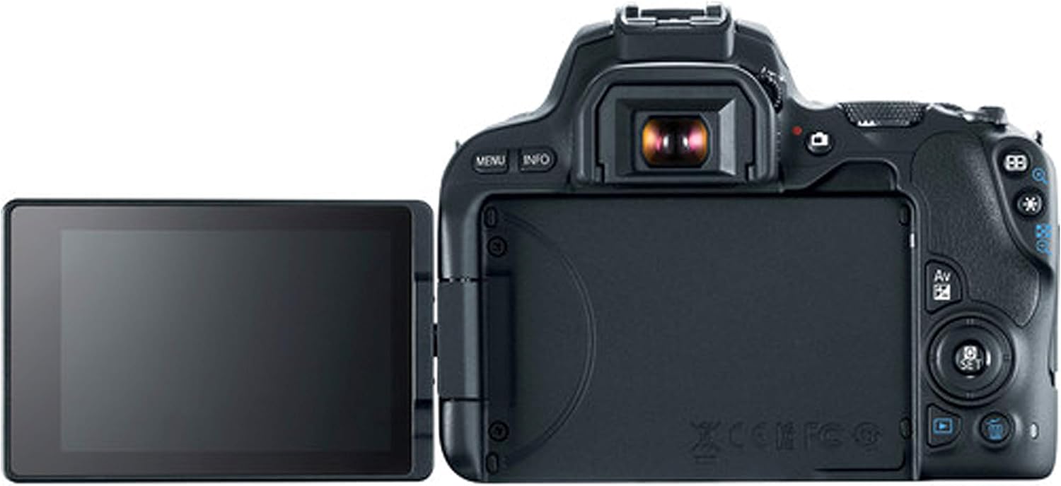 Canon EOS Rebel SL2 DSLR Camera with 18-55mm f/3.5-5.6 STM Zoom Lens + 32GB Card, Tripod, Case, and More (18pc Bundle) (Renewed)