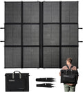440W Portable Solar Panel, 17.2lbs Foldable SolarBag, Splits 2×220W Solar Blanket, 25% High Efficiency, Lightweight Solar Panel Charger for Camping, RV, SUV, Marine, Off Grid