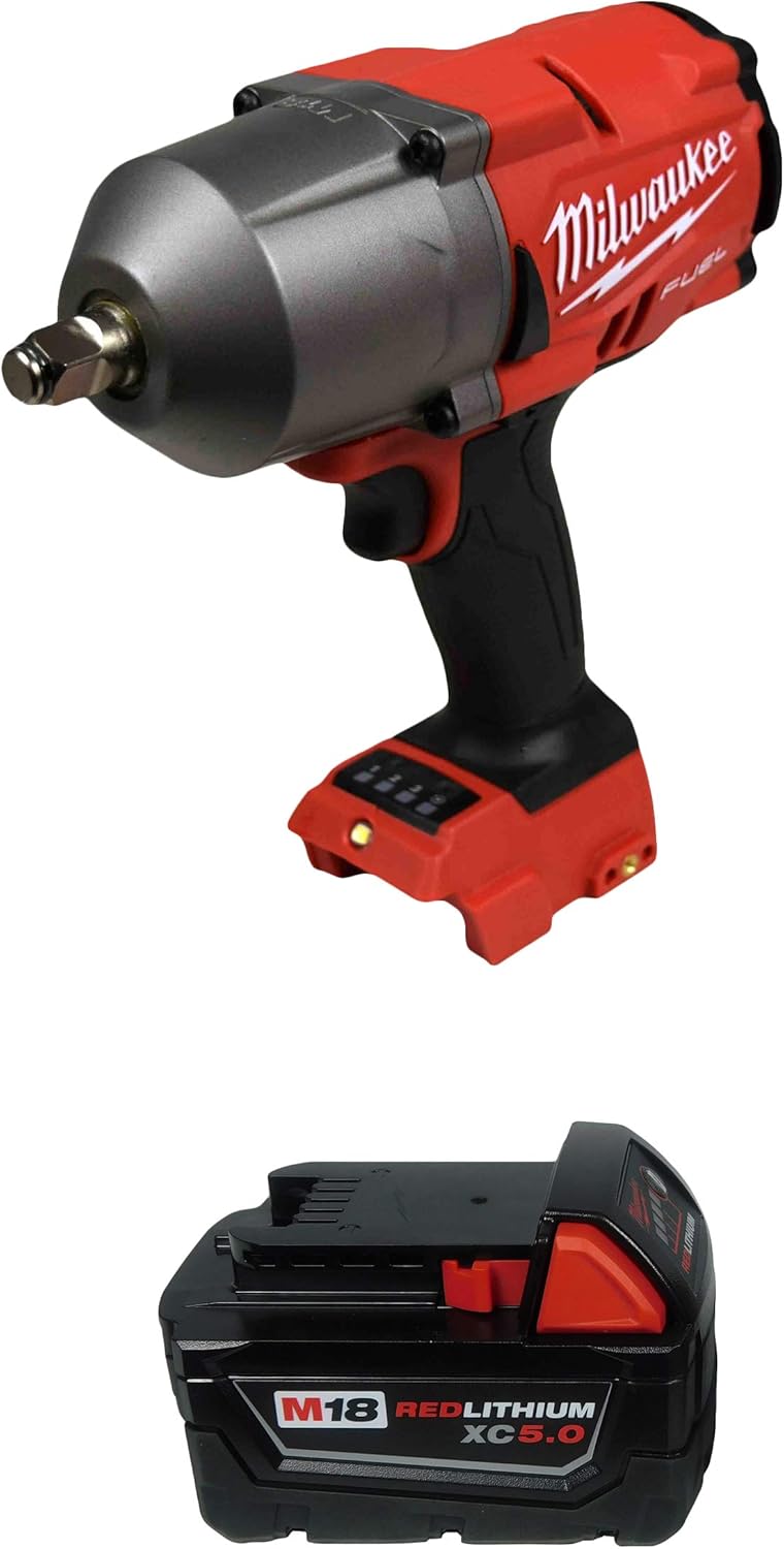 Milwaukee 2767-20 1/2' High Torque Impact Wrench w/ 48-11-1850 5.0Ah Battery