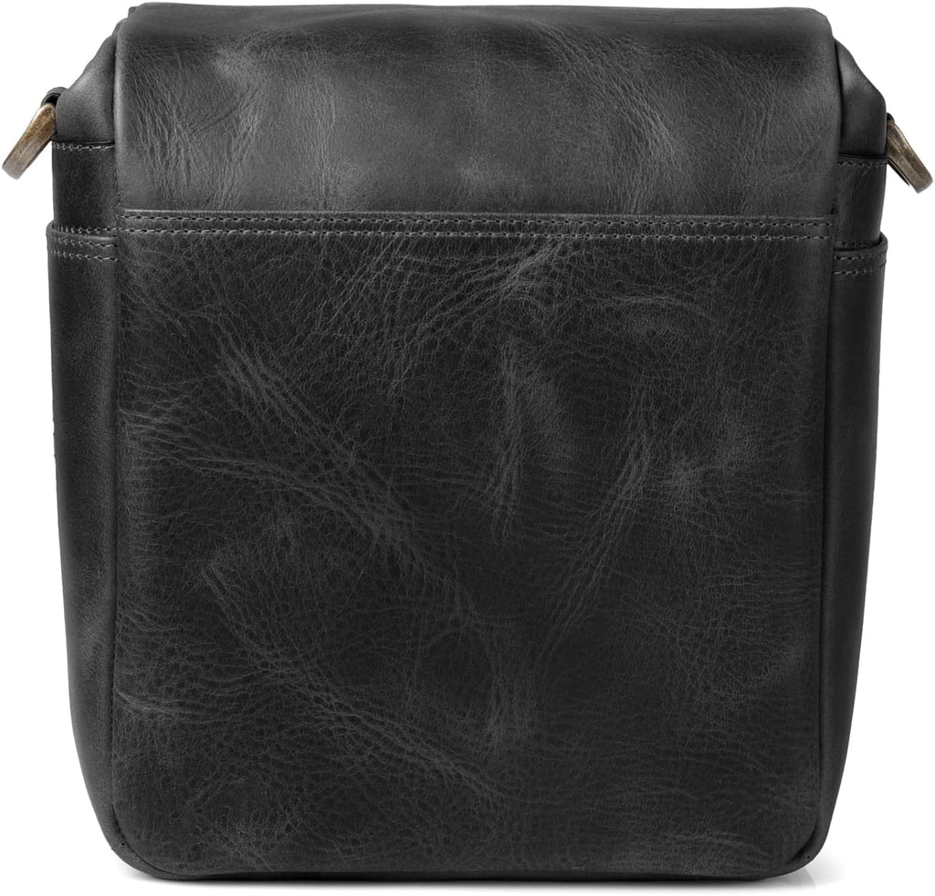 MegaGear Genuine Leather Camera Messenger Bag Mirrorless Portable electronic device cover