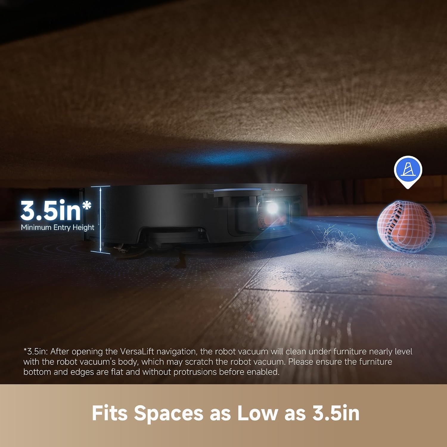 DREAME X50 Ultra Robot Vacuum and Mop with Auto-Empty and Mop Self-Cleaning, 20,000Pa Suction, Obstacle Avoidance and 360° Navigation, Corner to Edge Deep Cleaning, Detangling Brush