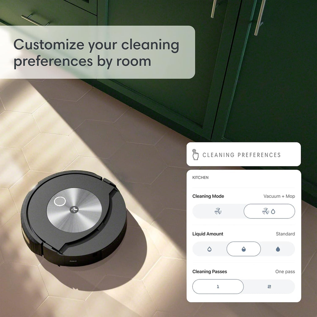Refurbished iRobot Roomba Combo J7+ Paired with Alexa or Google Assistant Robot Vacuum and Mop