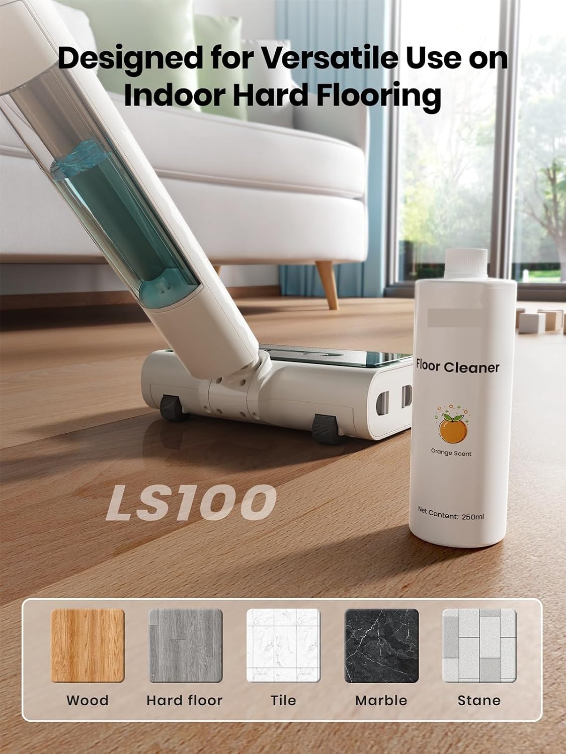 Compatible For Lefant,M3L M3 LS100 Sweeping Vacuum Cleaner Robot Tank Floor Cleaning Solution Liquid Replace Accessories 250ml(6pcs)