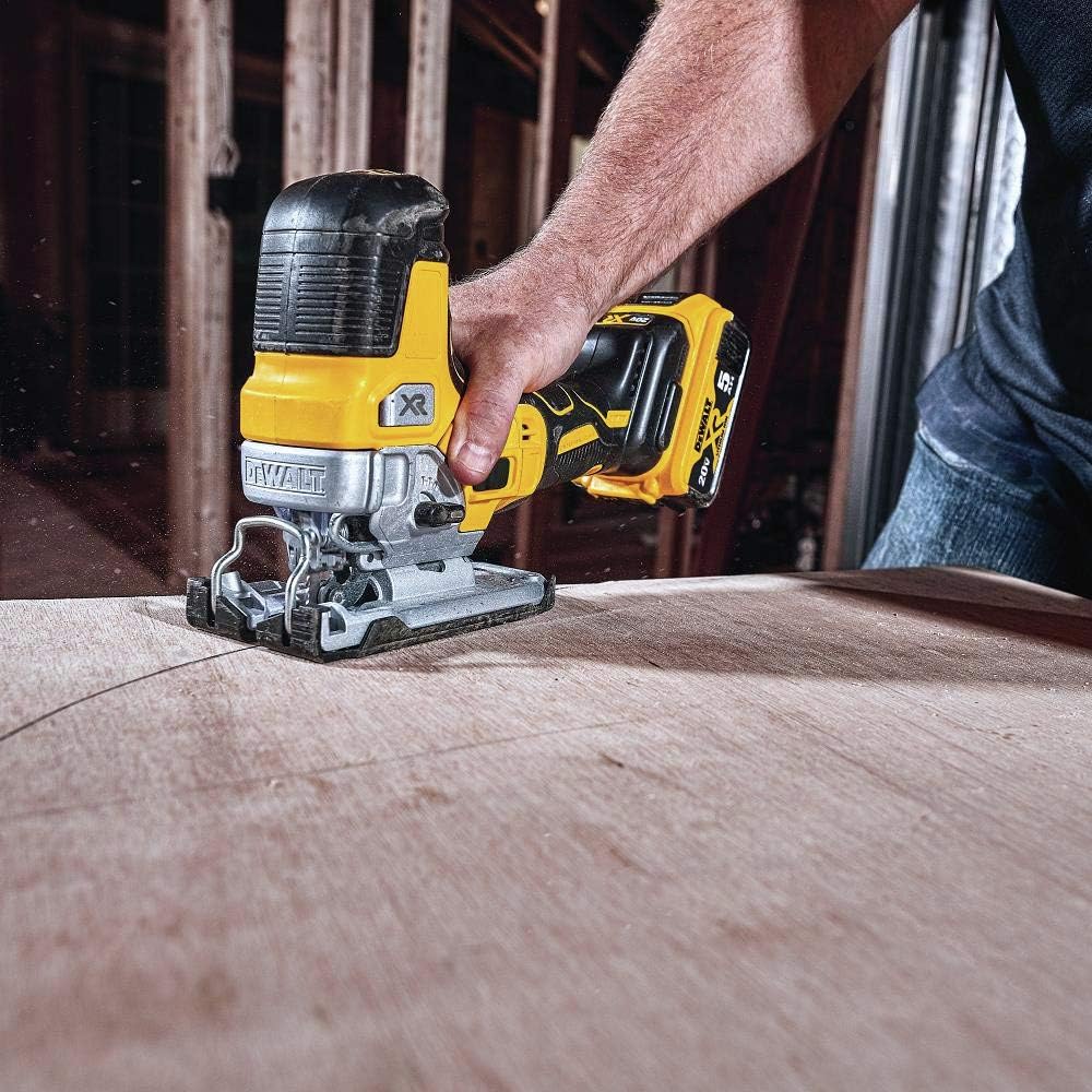 DEWALT 20V MAX Jig Saw, Cordless, Barrel Grip, 3,200 Blade Speed, Bare Tool Only (DCS335B)