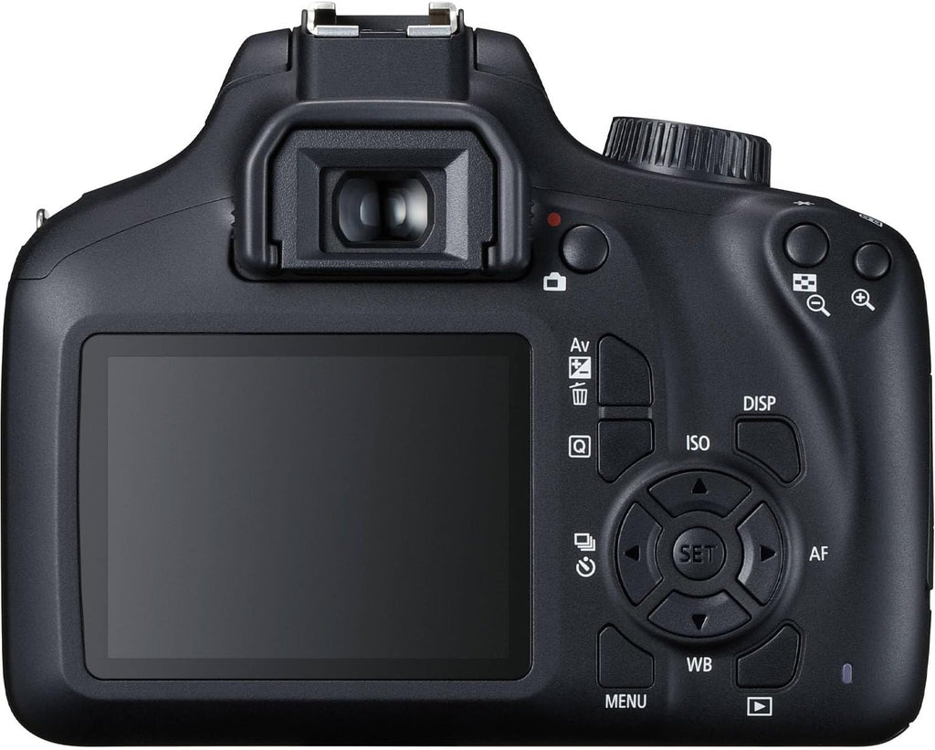 Canon EOS Rebel T100 DSLR Camera w/Canon EF-S 18-55mm F/3.5-5.6 DC III Zoom Lens + Case + 64GB Memory (19pc Bundle) (Renewed)