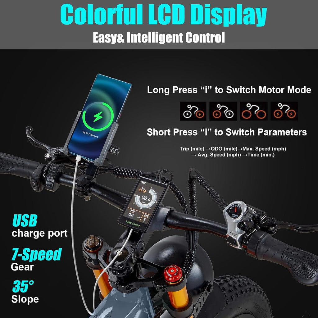 DAMSON Electric Bike for Adults Dual Motor AWD 5000W/3000W/1500W Peak 40MPH/30MPH Dirt Ebike, 52V/48V Max-Output Up to 65/80/120/160 Miles Long Range, 26' Full Suspension Fat Tire Mountains Bicycle
