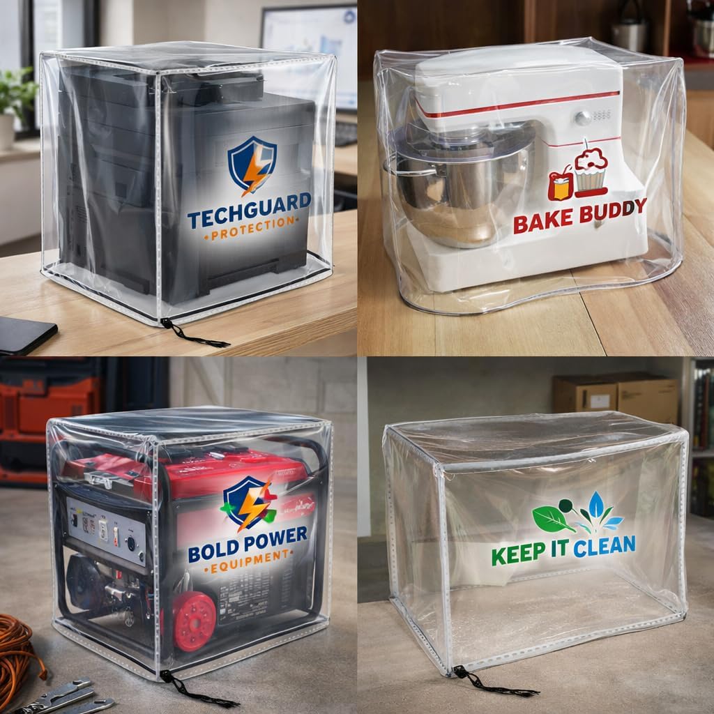 Custom Size Dust Covers for Various Gear Clear and Protective - Ensure Longevity of Your Equipment (300')