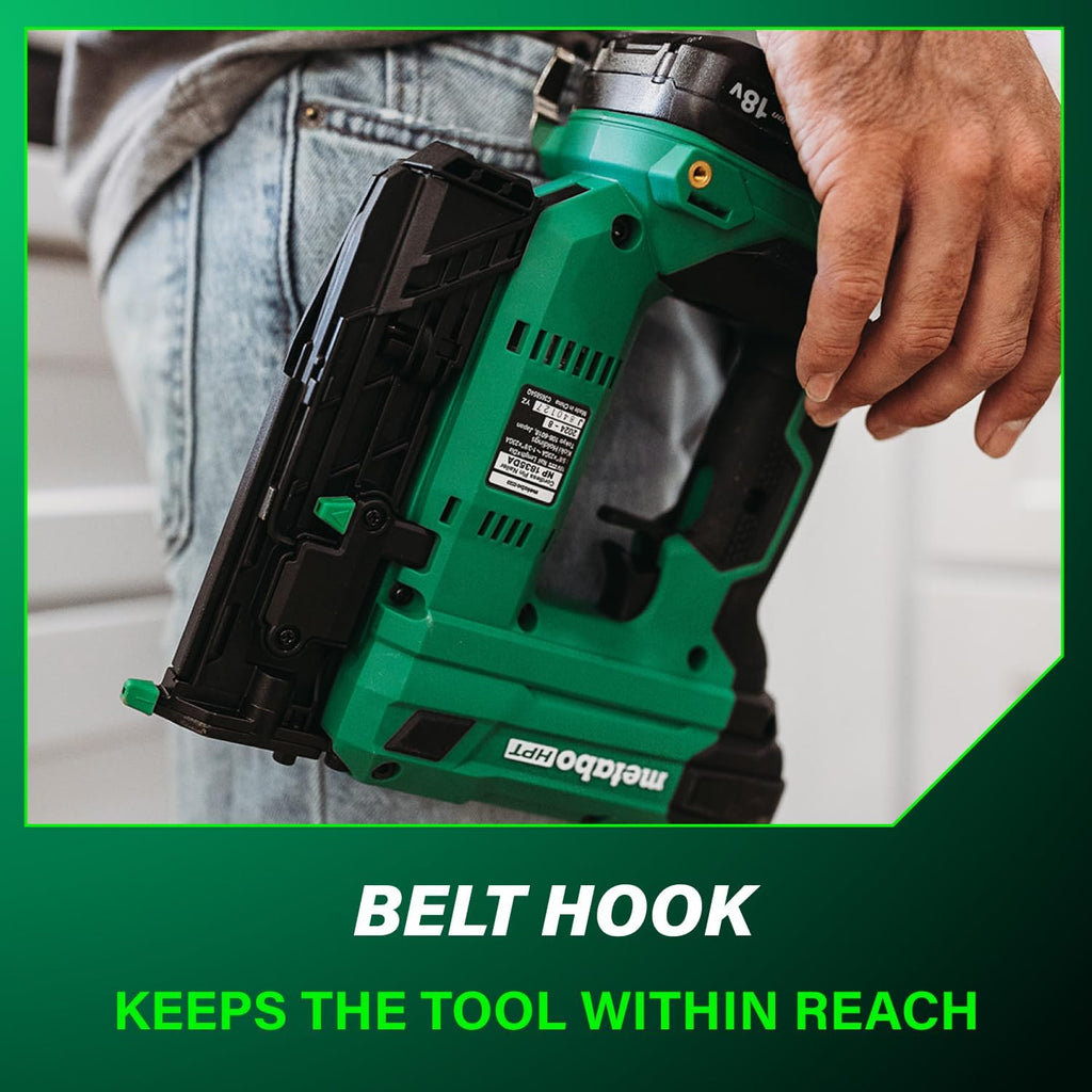Metabo HPT 18V MultiVolt Cordless Compact Pin Nailer Kit, 23 Gauge Nailer with Power Tool 2.0Ah Lithium Ion Battery, Drives 5/8' to 1-3/8' Headless Pin Nails, 5-Year Warranty, NP1835DA