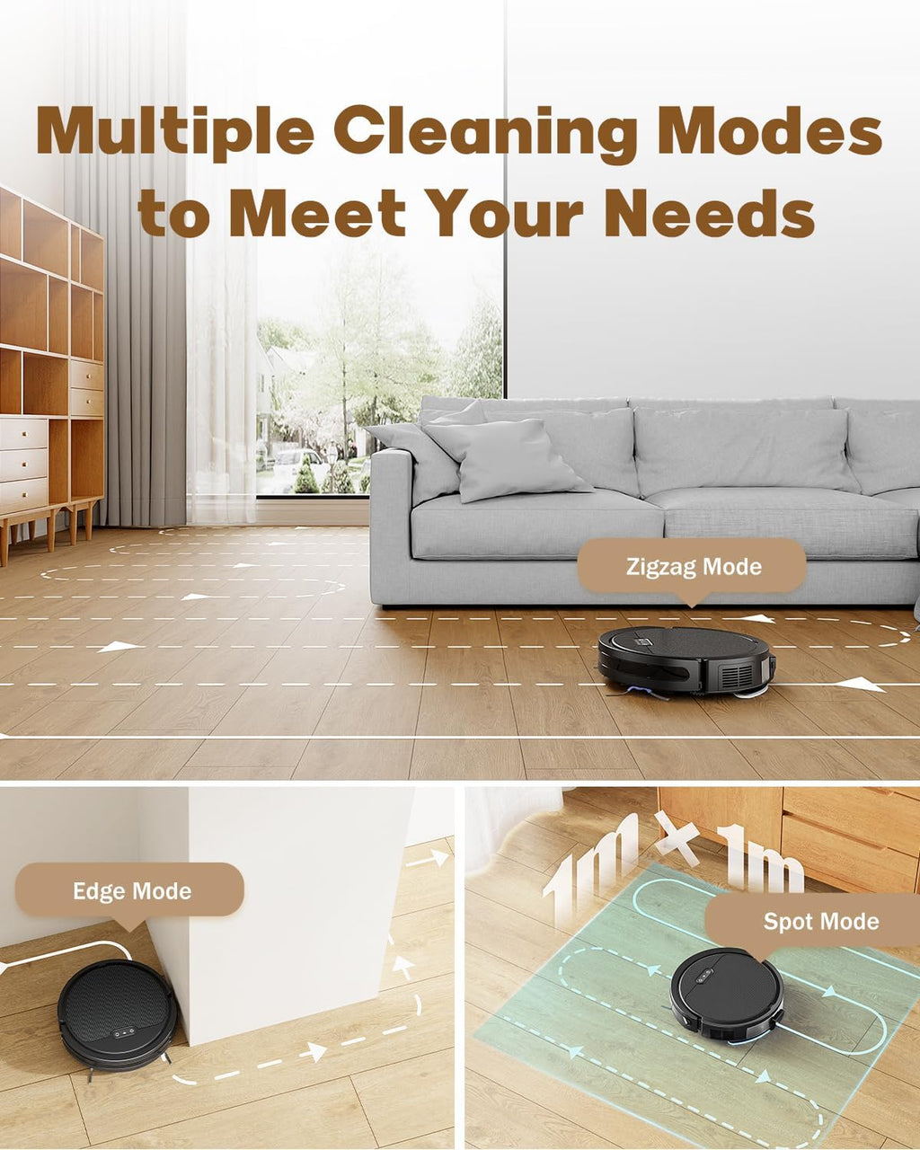 V3 3 in 1 Robot Vacuum and Mop with 5000Pa Suction Power, Work with 2.4GWifi/ Alexa/App/, Self-Charging Vacuum Cleaner, Tangle-Free, Ideal for Pet Hair,Carpet and Hard Floor
