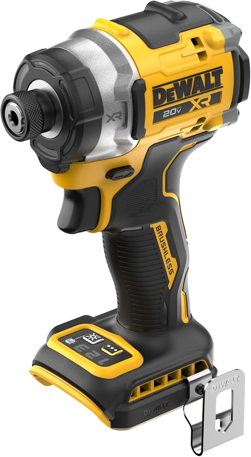 DEWALT 20V MAX XR 1/4 Inch Cordless Impact Driver, Bare Tool Only (DCF860B)