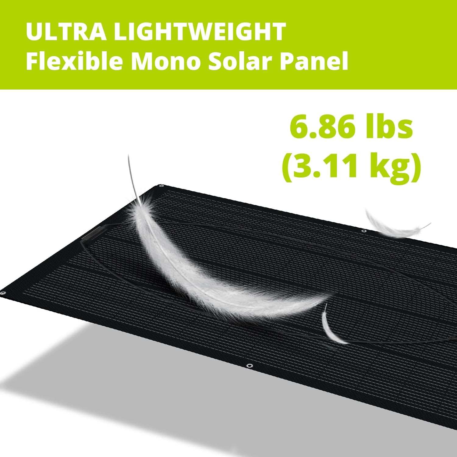 Newpowa 440W Solar Panels 220 Watt 12V (220W x 2 PCS), Flexible Solar Panel 220W, 250° Ultra Lightweight Off-Grid Charger for Marine RV Cabin Van Car Curve Surfaces