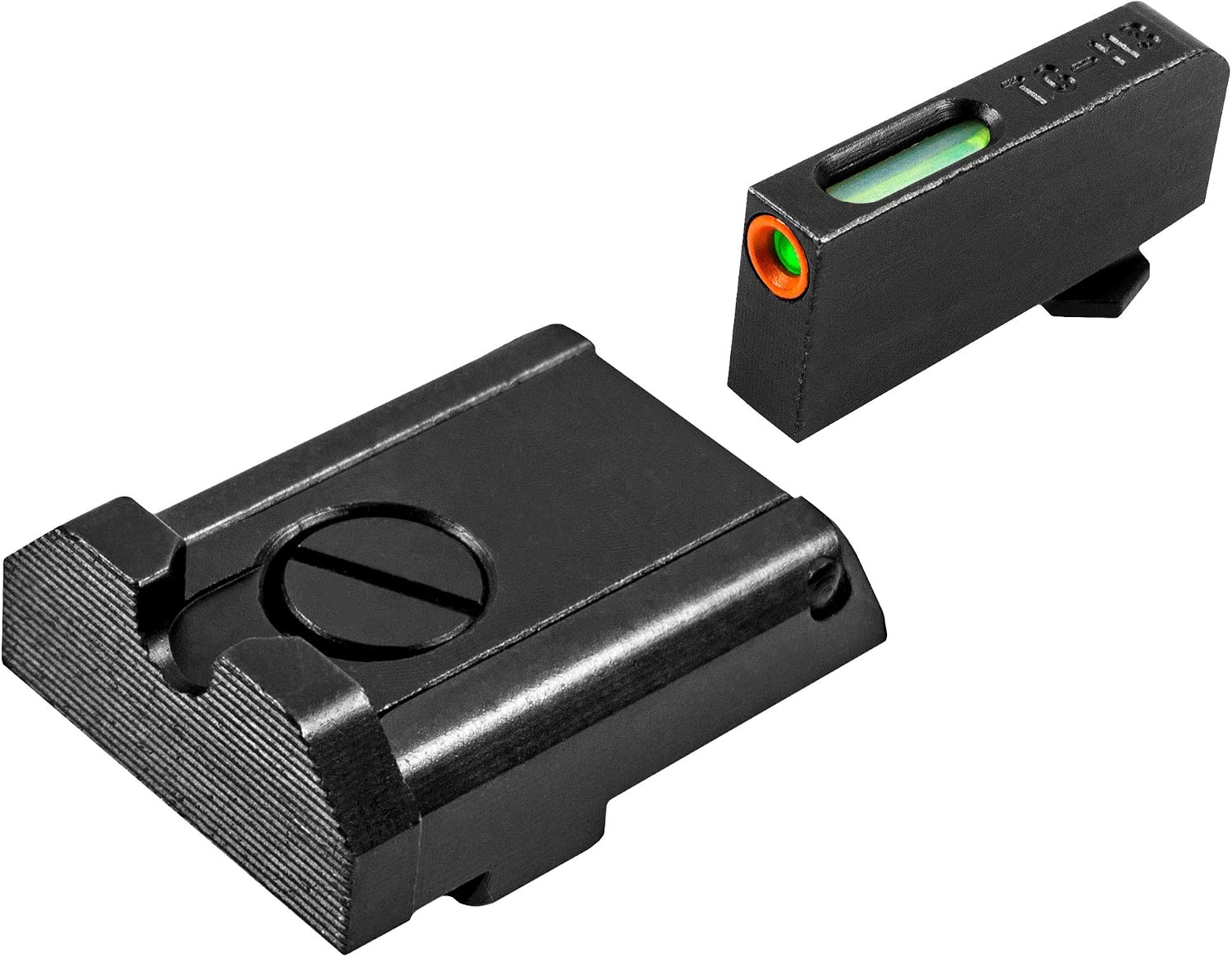 Truglo TFX PRO Handgun Sight, Glowing Shock Proof Tritium and Fiber Optic Night Sight for Handguns, Compact, Durable, and Snag Free Sight