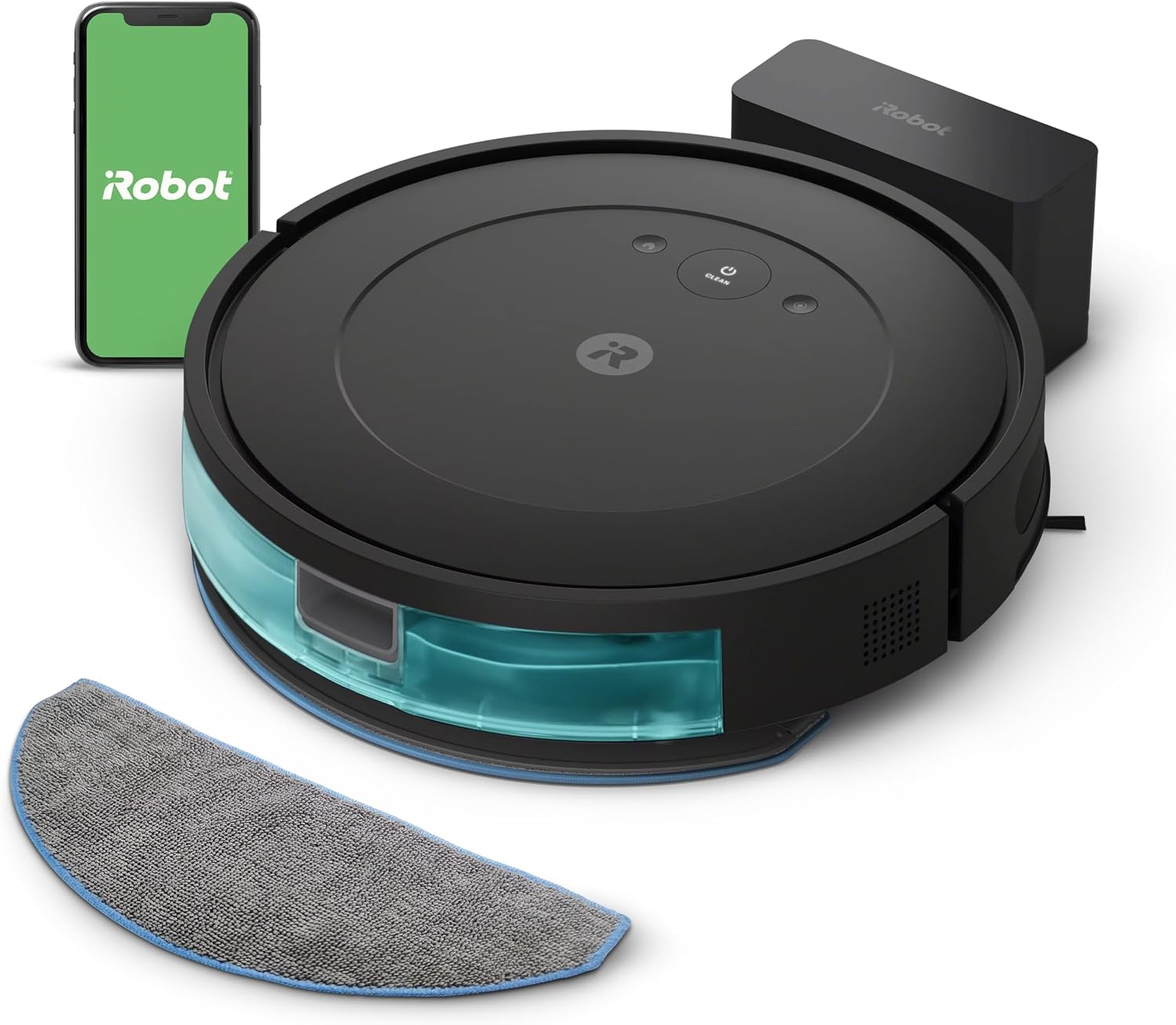 iRobot Roomba Combo Robot Vacuum & Mop (Y0110) - Easy to use, Power-Lifting Suction, Vacuums and mops, Multi-Surface Cleaning, Smart Navigation Cleans in Neat Rows, Self-Charging, Alexa (Renewed)