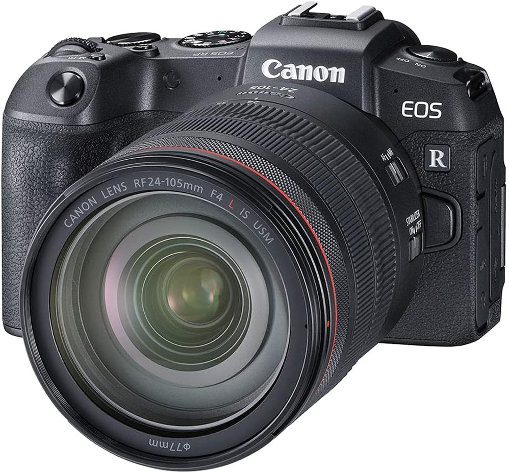 Canon EOS RP Mirrorless Camera with 24-105mm Lens – Full-Frame RF Camera with 26.2MP Sensor, 4K Video & Dual Pixel AF (3380C012) + 64GB Memory Card + LP-E17 Battery + Canon Shoulder Bag