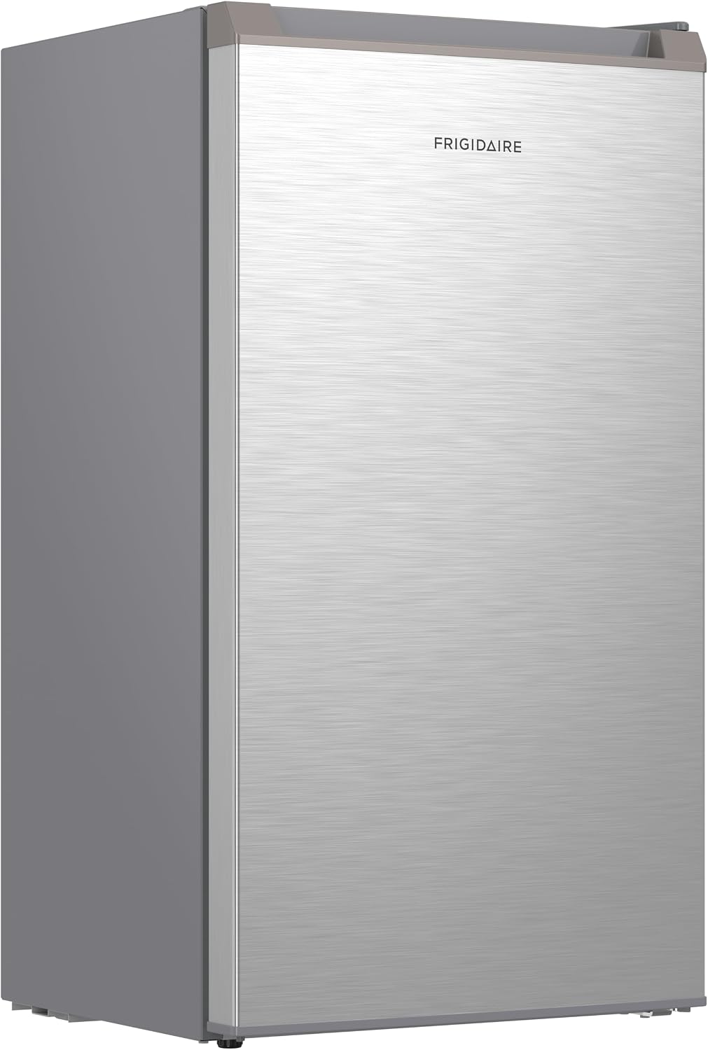 Frigidaire Mini Refrigerator, Compact Freezer Compartment, Adjustable Thermostat Control, Reversible Door, Contemporary Series, 3.2 cu ft, Platinum