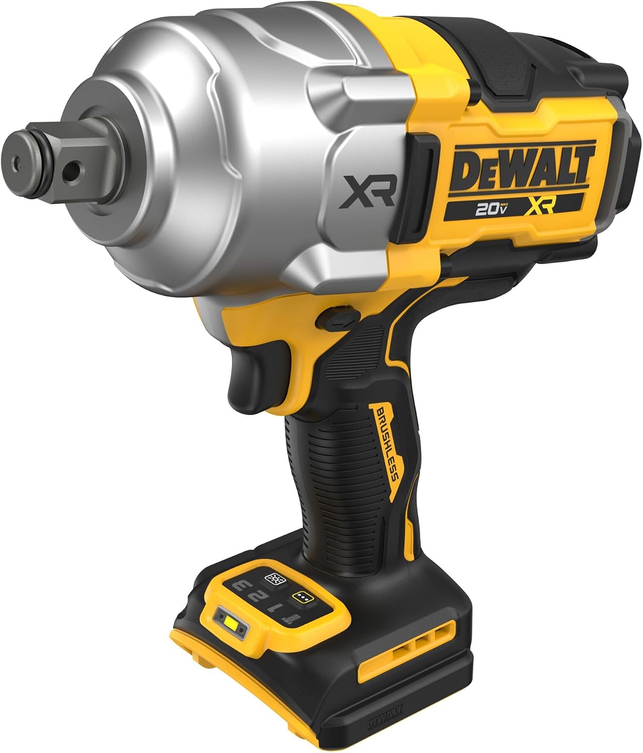 DEWALT 20V MAX XR 3/4 Inch Cordless Impact Wrench Brushless Impact Gun with Hog Ring Anvil, High Torque, Tool Only (DCF964B)