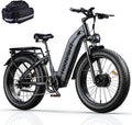 Dual Motor Electric Bike for Adults, 3000W Peak 52V 20AH Battery E Bike 26' x 4.0' Fat Tire Electric Mountain Bike Step-Thru Electric Bicycle for Women/Men, Up to 38MPH, Dual Hydraulic Brake