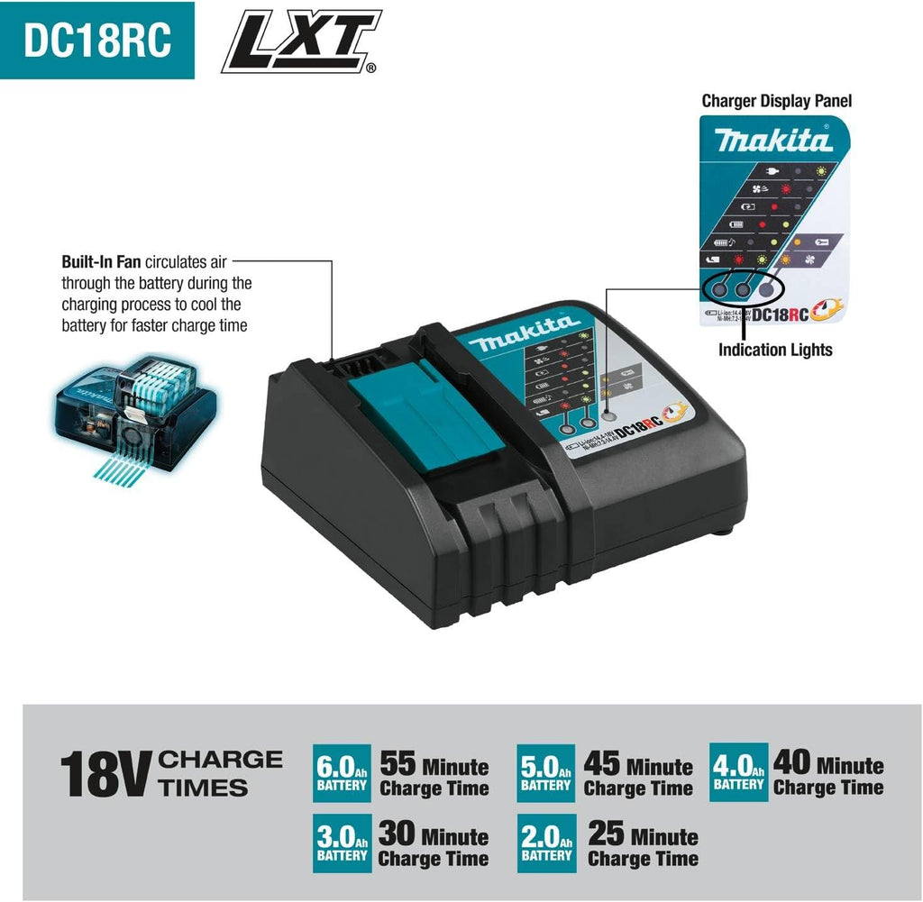 Makita XT297T 18V LXT® Lithium-Ion Brushless Cordless 2-Pc. Combo Kit (5.0Ah)