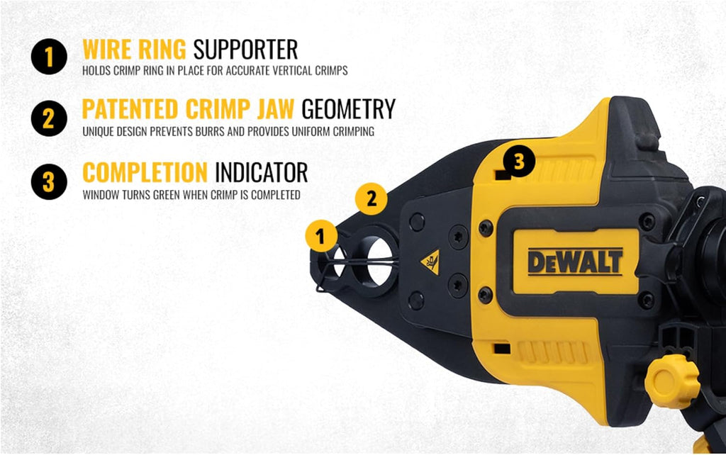 DEWALT IMPACT CONNECT PEX Crimp Ring Attachment for Impact Driver, Plumbing Tool (DWAPXCIR)