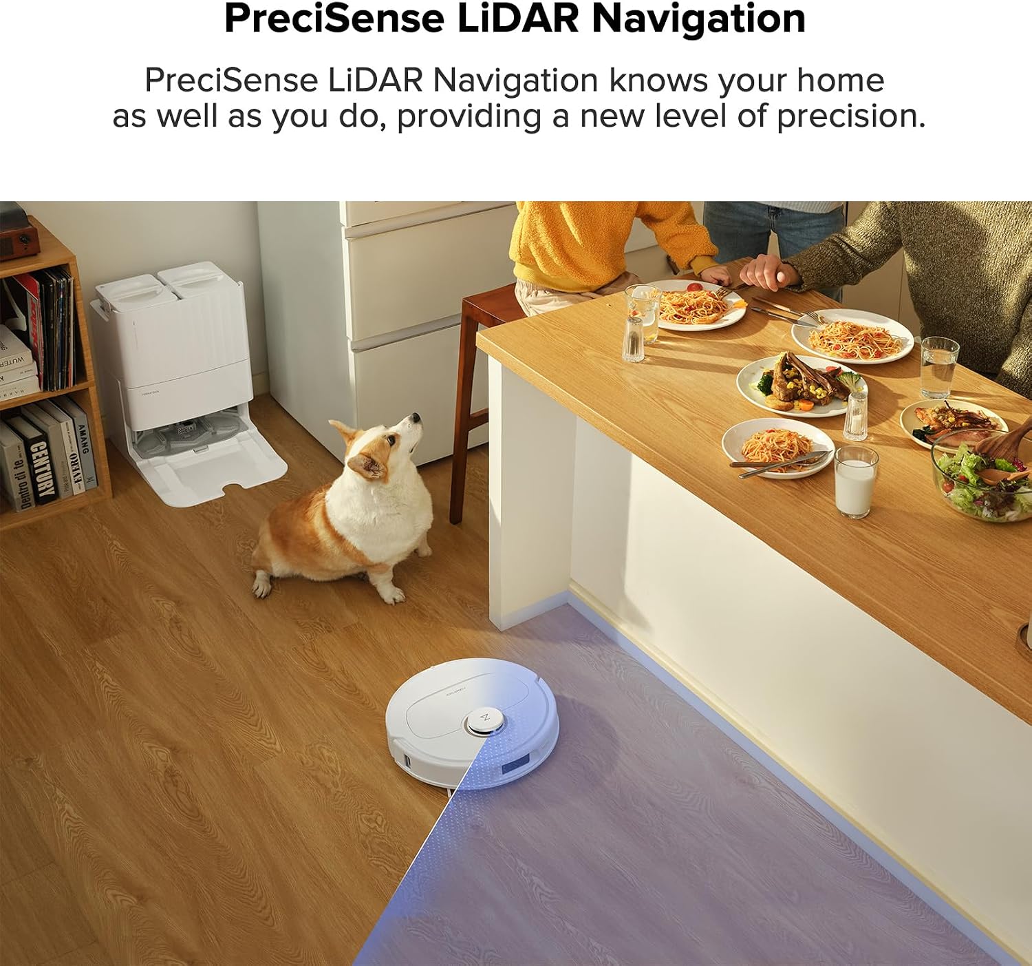 roborock Qrevo Pro Robot Vacuum and Mop with FlexiArm Design Edge Mopping, Dynamic Hot Water Mop Washing and Auto Mop Drying, Intelligent Dirt Detection (Renewed)