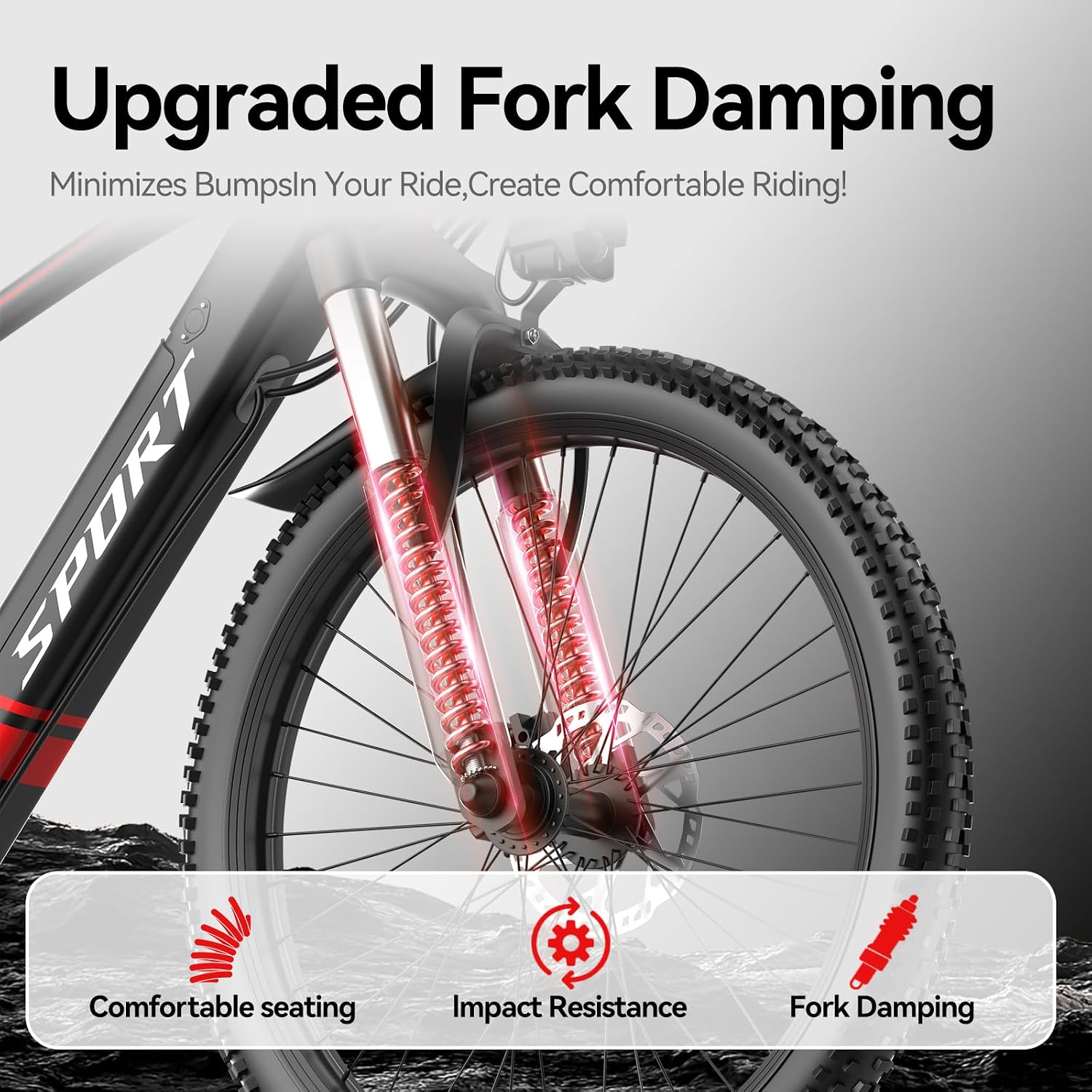 Electric Bike for Adults, 1500W Peak Ebike, 60Miles 25MPH Electric Mountain Bike, 26' Adult Electric Bicycle with 48V Removable Battery, Adjustable Seat,7 Speed UL2849 Commuting E Dirt Bike (Black-B)