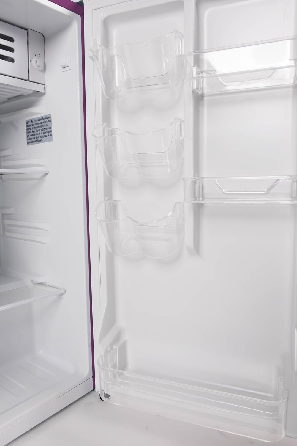 Frigidaire Refrigerator-Retro Mini Fridge Energy Saving-Adjustable Thermostat Control- Ideal for Dorm, Office, RV, Garage, Apartment 3.1 Cu Ft, PLUM