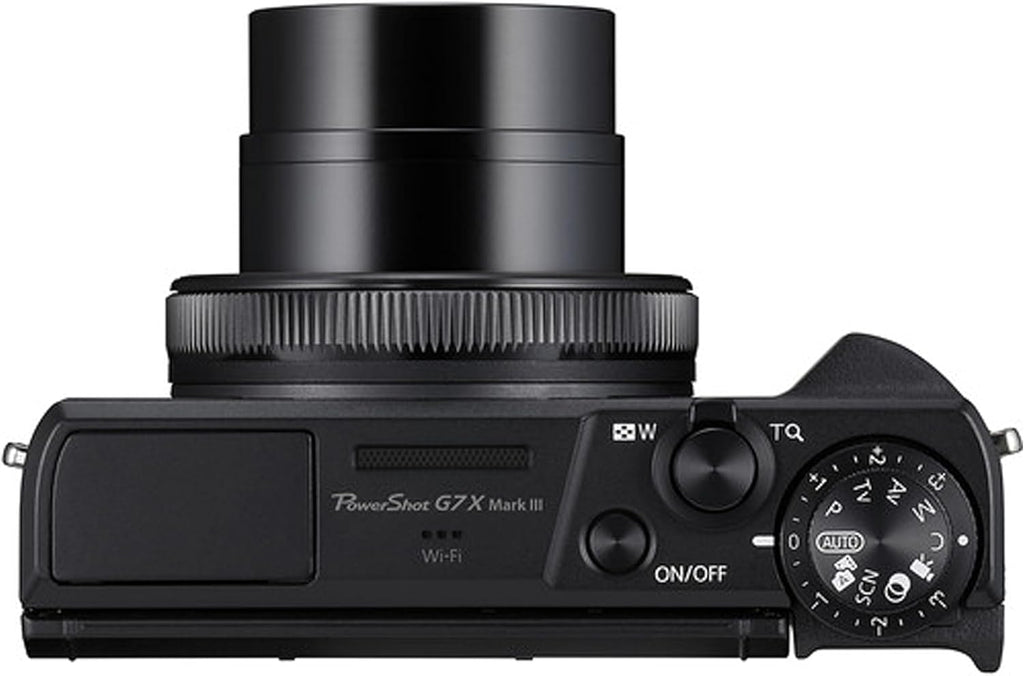 Canon PowerShot G7 X Mark III Digital Camera, Video Kit with Accessories: LED Video Light, 64GB Memory, Wireless Microphones, Video Stabilizing Bracket, Case, Tripod, Grip, Software, & More (Renewed)