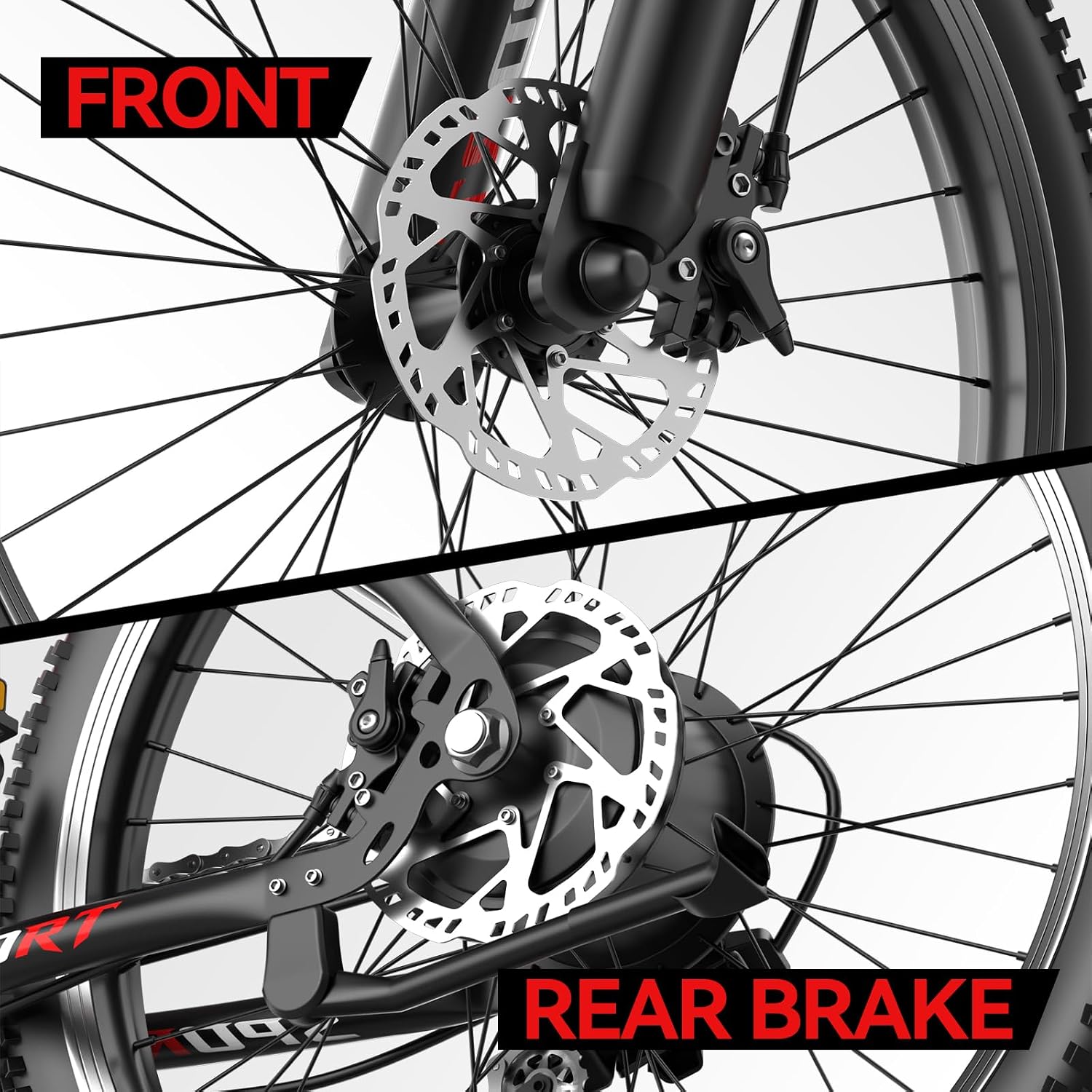 Electric Bike for Adults, 1500W Peak Ebike, 60Miles 25MPH Electric Mountain Bike, 26' Adult Electric Bicycle with 48V Removable Battery, Adjustable Seat,7 Speed UL2849 Commuting E Dirt Bike (Black-B)