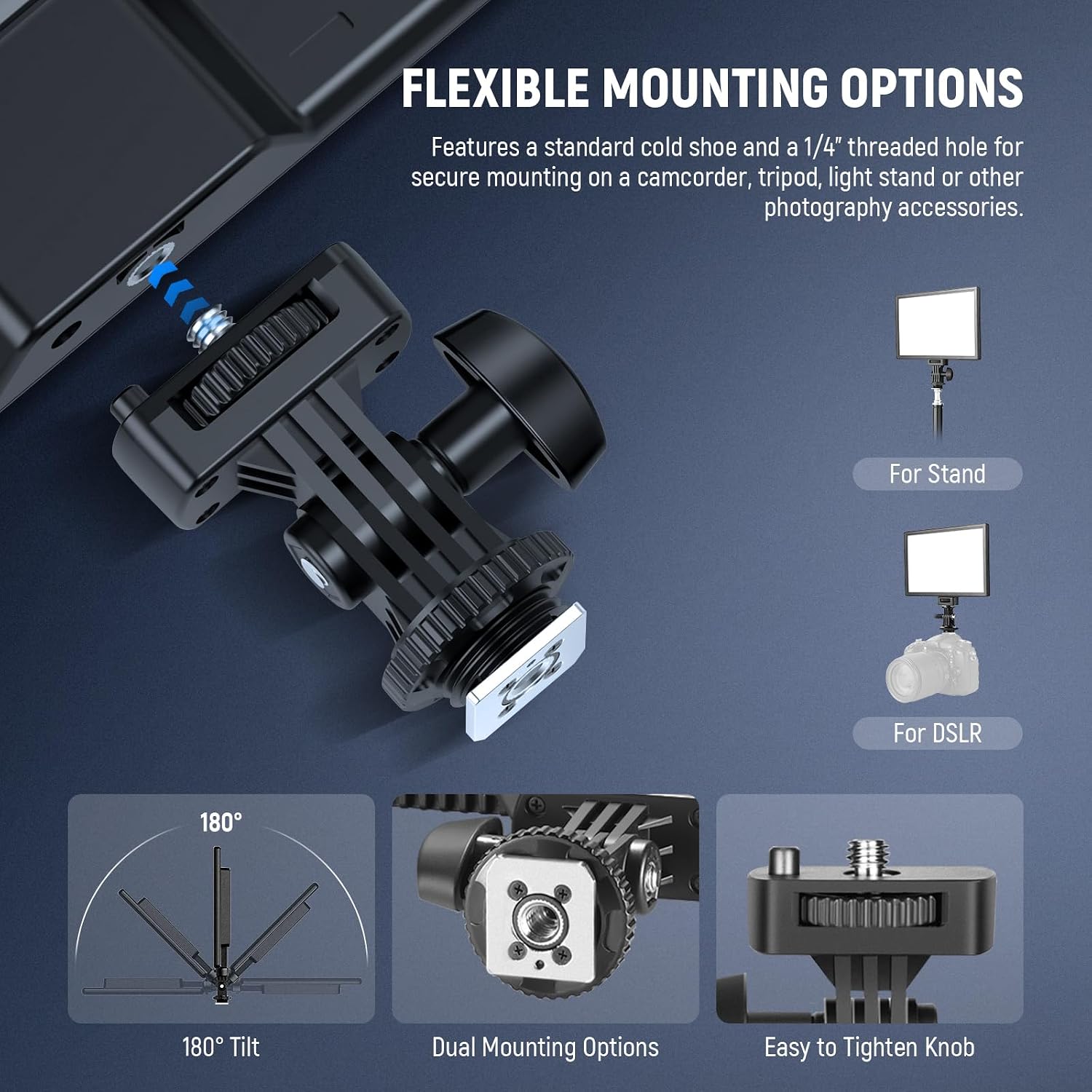 NEEWER BASICS 13' LED Video Light Panel, 2 Pack Studio Lighting Kit with Tripod Stands, Bi Color Photo Key Light for Streaming Photography Podcast Recording, 2400Lux 3200-5600K CRI97+ 8000mAh, NL-192B