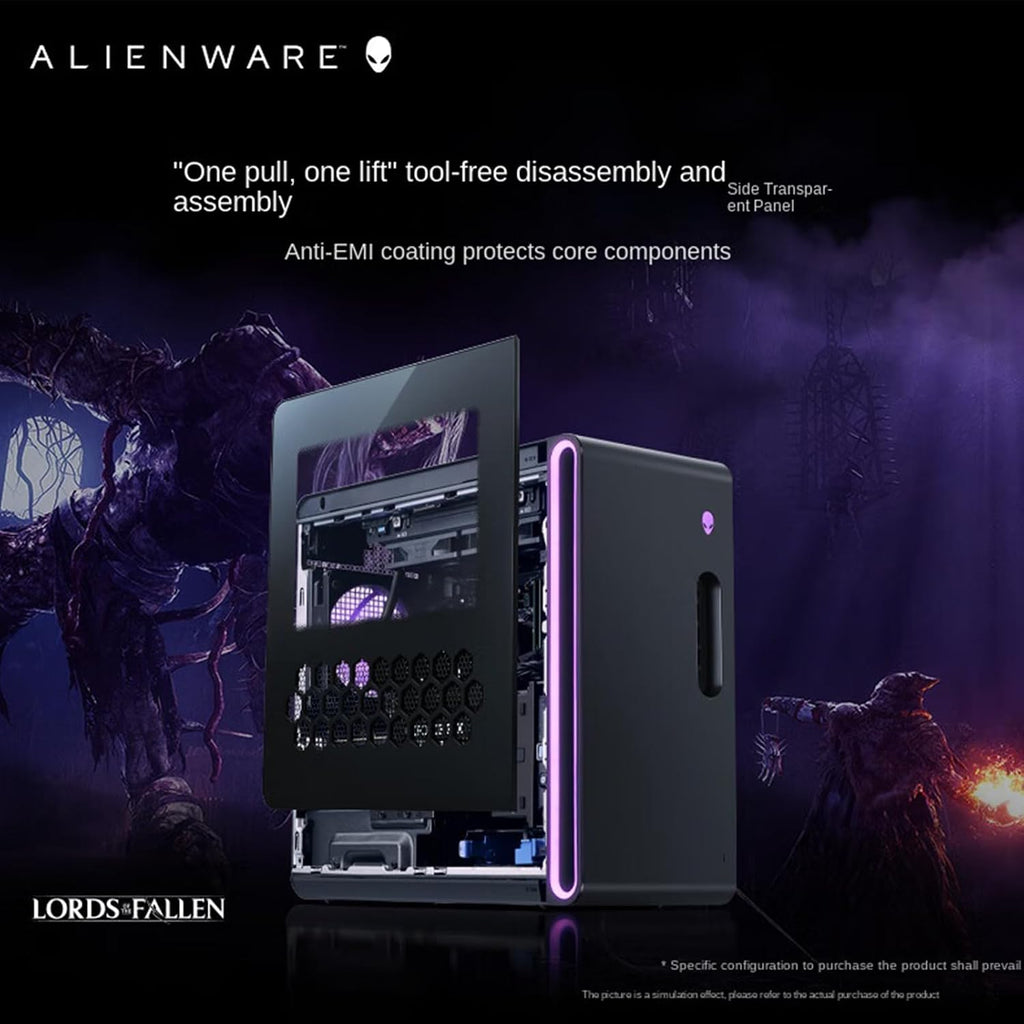 Dell Alienware Aurora R16 Gaming Desktop PC - NVIDIA RTX 5080 16GB GDDR7 - Intel Core Ultra 9 Processor 285K - AlienFX Liquid Cooling - Win 11 Pro, Office Pro(64 GB DDR5 | 2 TB SSD+2TB HDD)