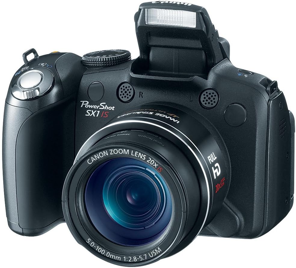 Canon PowerShot SX1IS 10 MP CMOS Digital Camera with 20x Wide Angle Optical Image Stabilized Zoom and 2.8-inch LCD