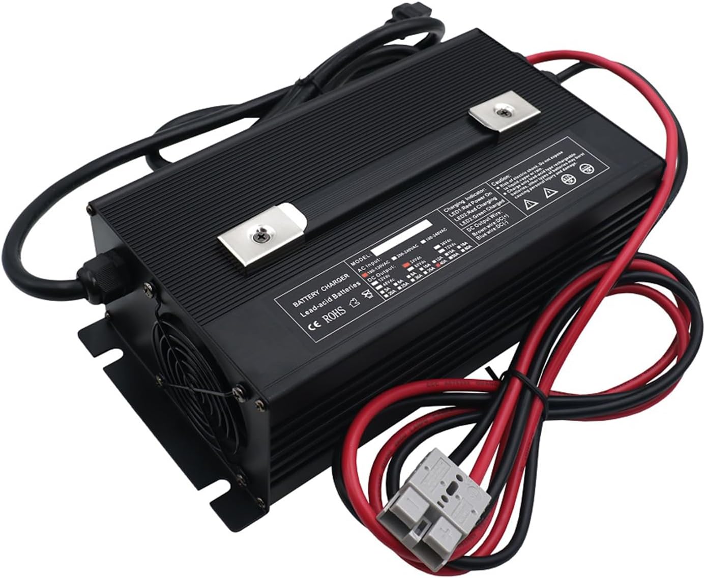 24V 40A Forklift Battery Charger, Fully-Automatic Electric Pallet Jack, Forklift Charger Smart Portable Charger for 200AH-320AH Lead-Acid Batteries,350a