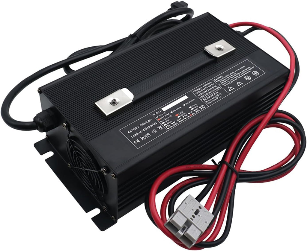 24V 40A Forklift Battery Charger, Fully-Automatic Electric Pallet Jack, Forklift Charger Smart Portable Charger for 200AH-320AH Lead-Acid Batteries,120a