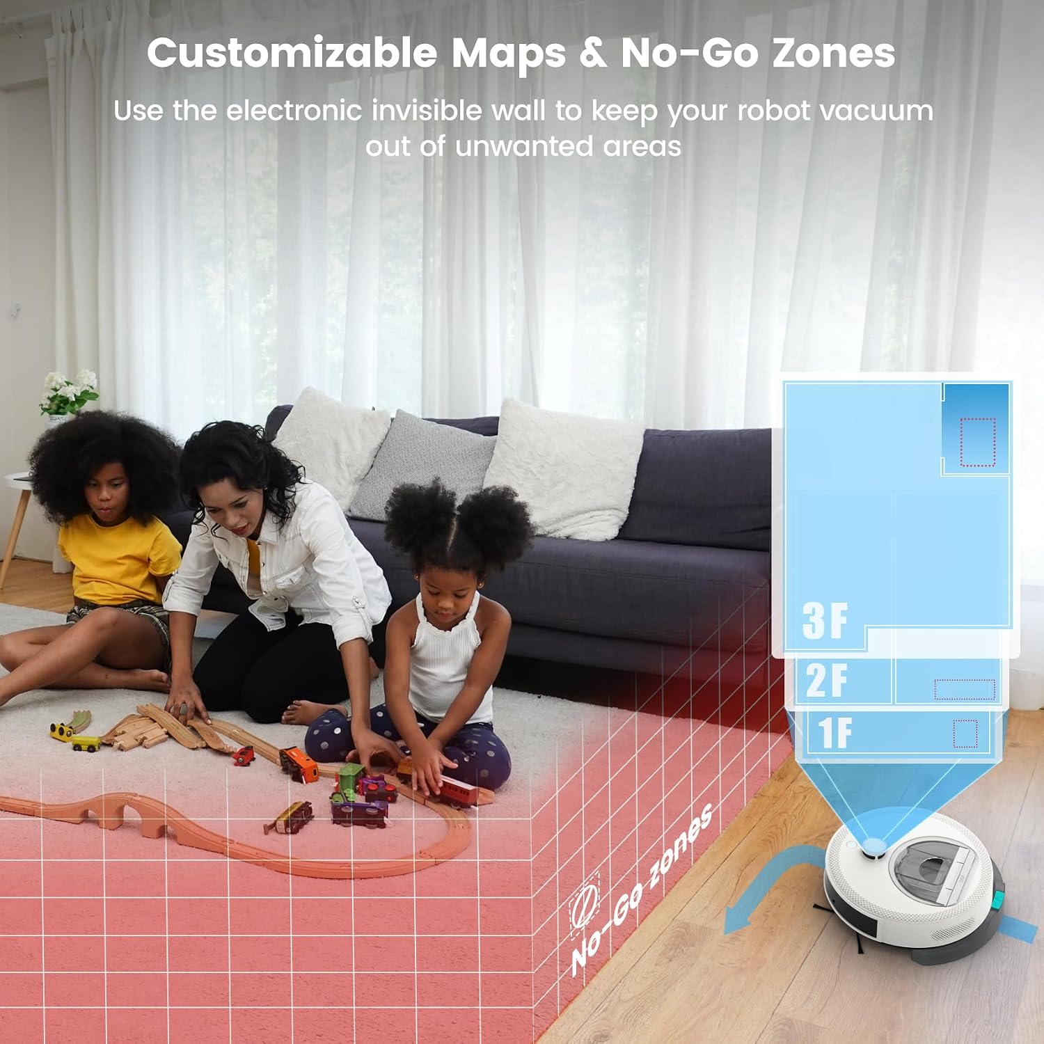 OKP Lidar Robot Vacuum and Mop Combo, 6000Pa Automatic Robotic Vacuum, Smart Mapping, 3.7 inch Thin, 150 Min Max, 5G WiFi/App/Alexa Control, Ideal for Pet Hair, Hardfloors, Carpets, Home(L6 Aqua)