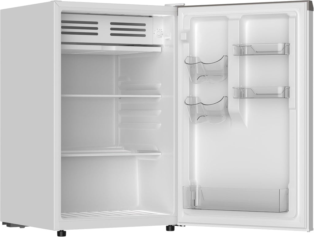 Frigidaire Mini Refrigerator, Compact Freezer Compartment, Adjustable Thermostat Control, Reversible Door, Contemporary Series, 4.5 cu ft, White