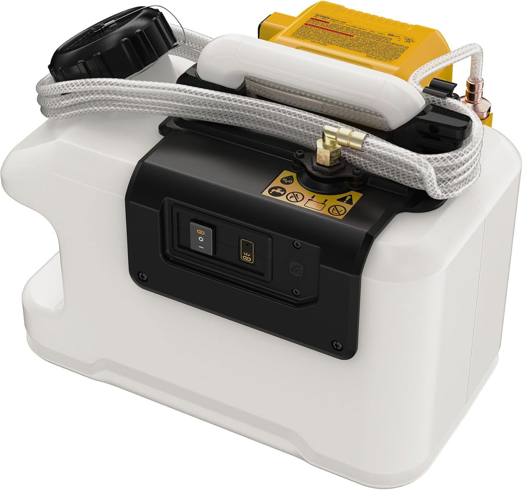 DEWALT 20V MAX Powered Portable Water Tank for Job Sites, Water Based Dust Suppression, 4 Gallons (15L), Battery Not Included (DCE6820B)