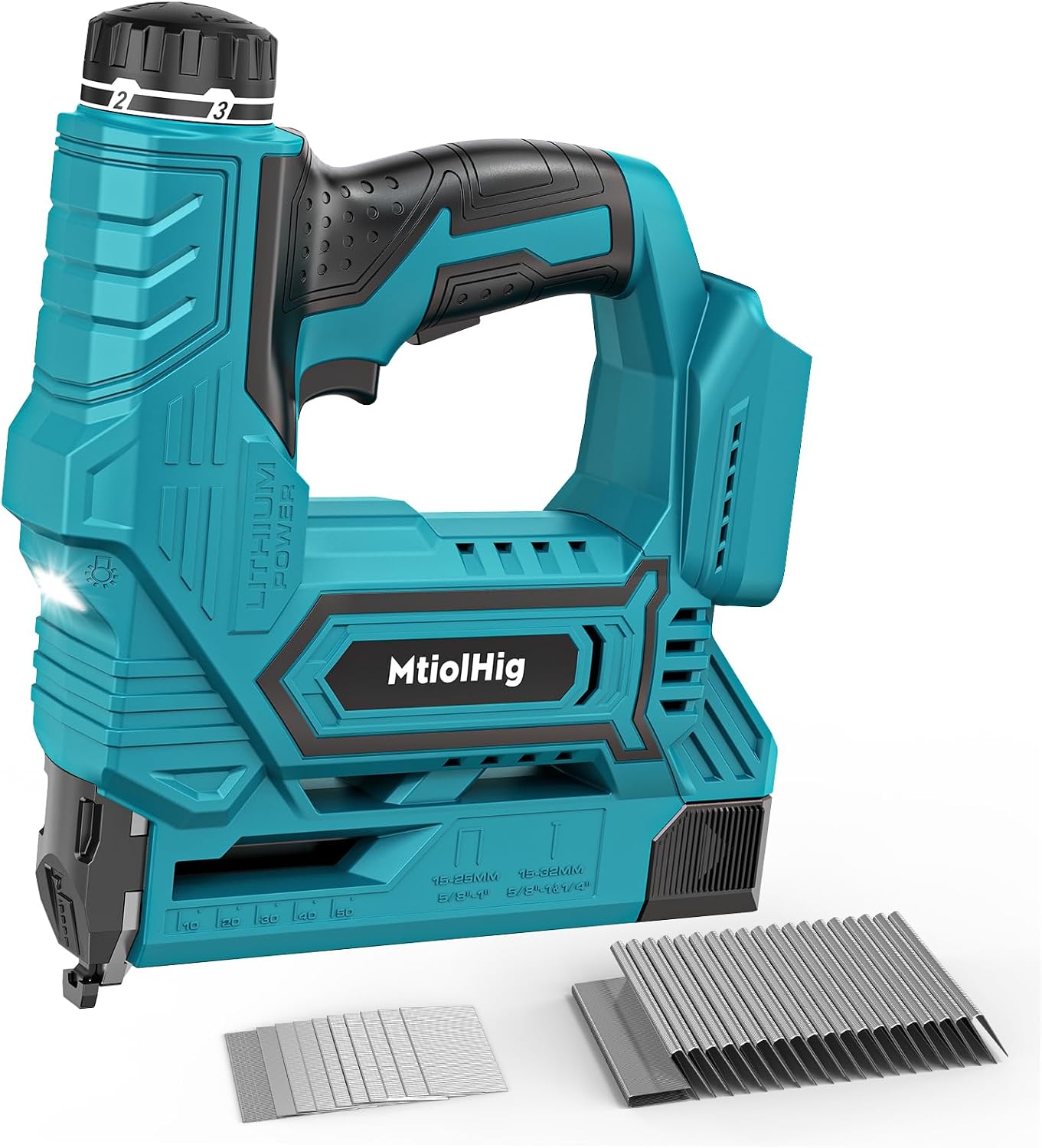 Cordless Brad Nailer Compatible with Makita 18V Battery, 5/8 to 1-1/4 Inch 18 Gauge 2-in-1 Nail Gun with 2000 nails for Wood Carpentry, Tool Only, Brushless, 2 Mode,5.9LBS