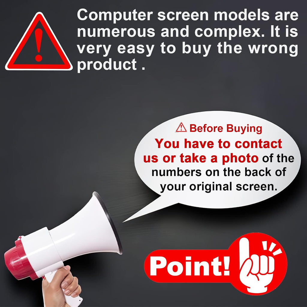 LCD Replacement B173HAN04.0 B173HAN04.9 B173HAN04.4 N173HCE-G33 NV173FHM-N44 NV173FHM-N4A NV173FHM-NY1 LP173WFG-SPB1 Non-Touch Screen Display Panel (NO Tabs)