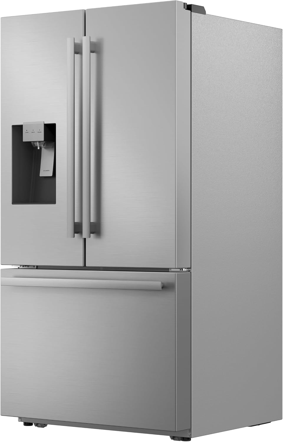 Sharp SJF2955KS 28.9 cu. ft., 3-door French Door Refrigerator, Ice/Water Dispenser, Advanced Cooling Plus System, Chill-Boost & Freezer-Boost, Automatic Dual Ice Maker Garage Ready, Stainless Steel